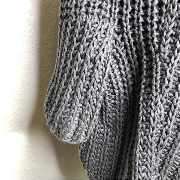 Theory Renata New Malaga gray open front linen blend cardigan sweater size Small - Picture 11 of 16